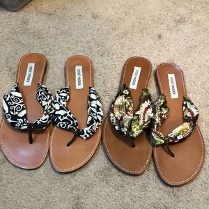 2 pairs Steve Madden Sandals
